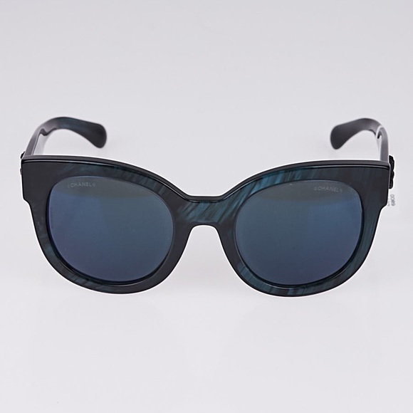 CHANEL Acetate Cat Eye Frame Sunglasses 5358 CC Logo - Picture 3 of 3